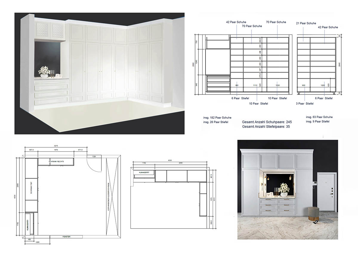 Innenarchitektur - Kleiderschrank - Köln-Bonn